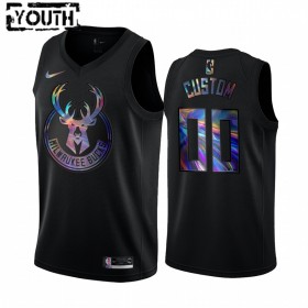 Dres Milwaukee Bucks Prilagođeni Iridescent HWC Collection Swingman - Dječji